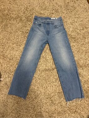 AG Adriano Goldschmied Light Blue Straight Jeans